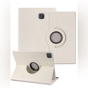 Brand New Ivory Color iPad Cover With 360 Degrees Rotation, 10th gen  Ipad case
